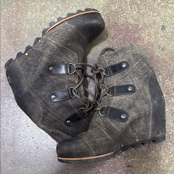 Sorel wedge boots Distressed Leather - Picture 3 of 5